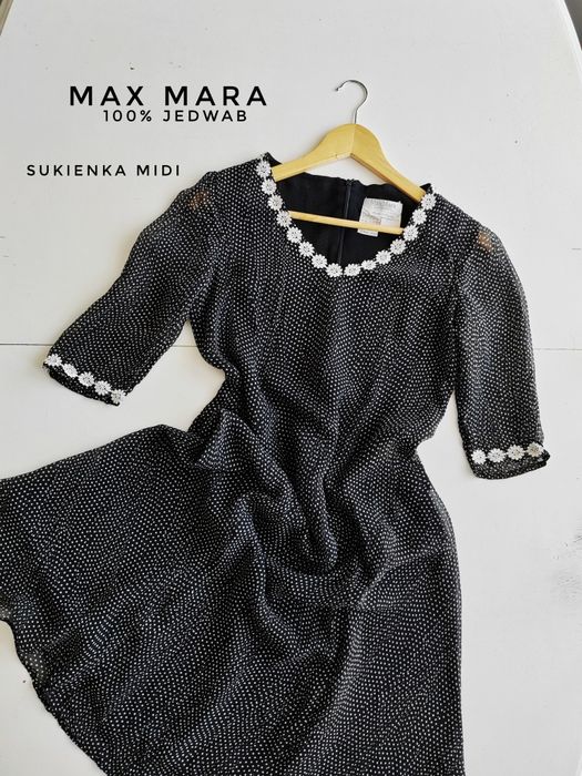 Sukienka MaxMara jedwabna sukienka vintage
