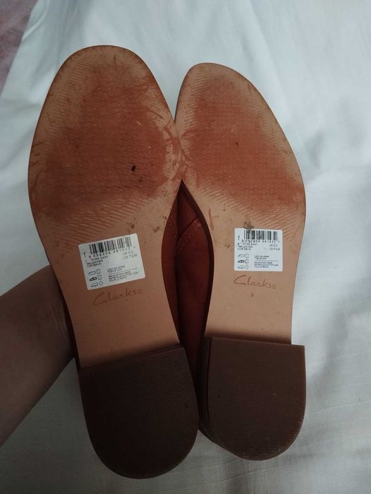 Туфлі лофери Clarks шкіра, устілка 24,5 підійдуть 37-38