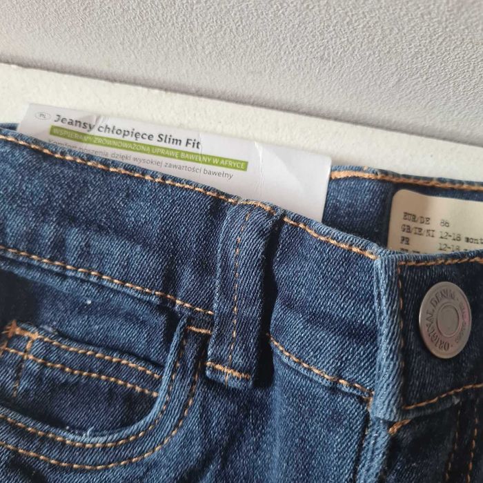 Lupilu spodnie chłopięce jeansowe jeansy12-18 m 80/86