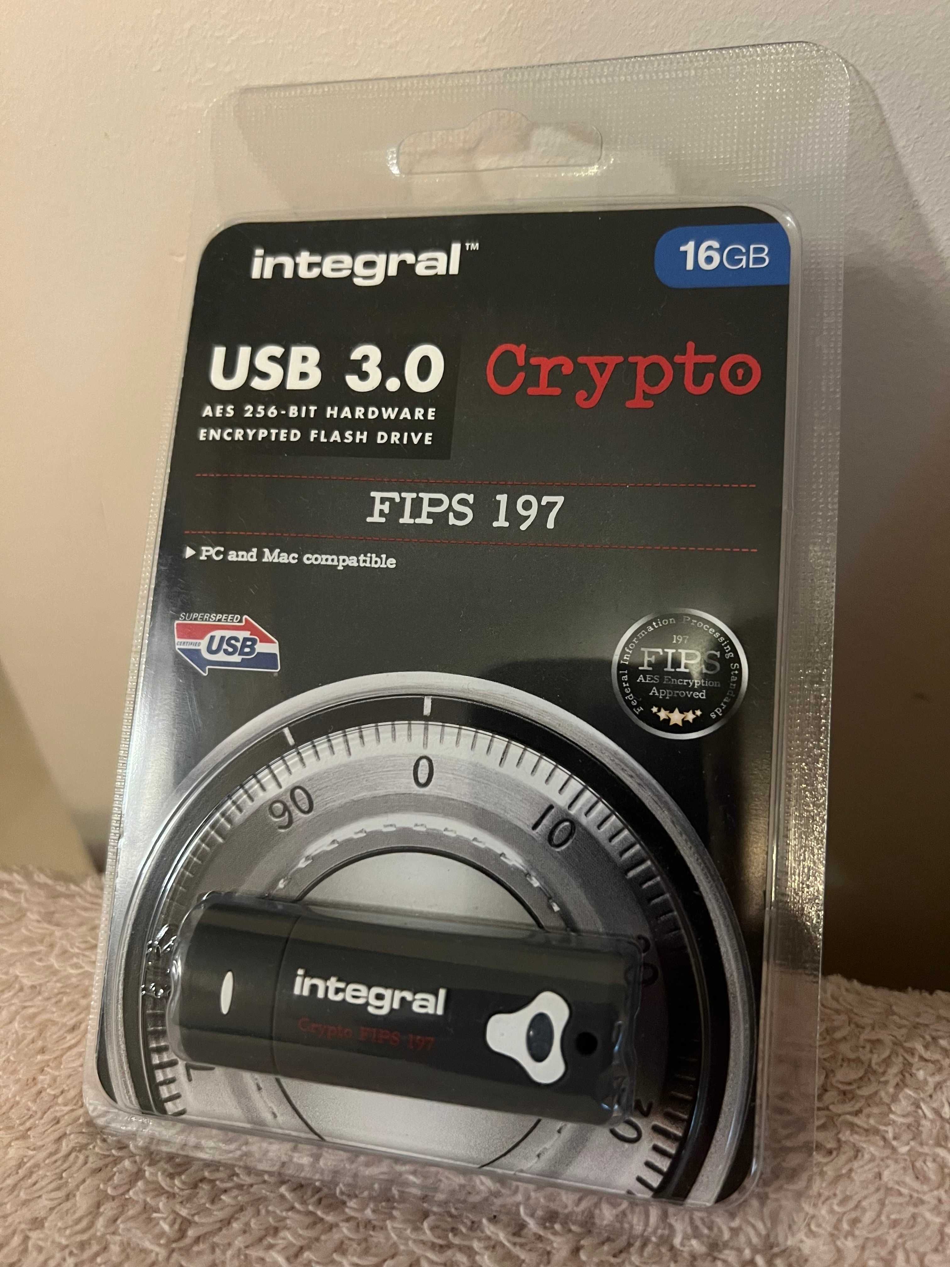 Pendrive Integral Crypto 16GB FIPS 197 USB 3.0