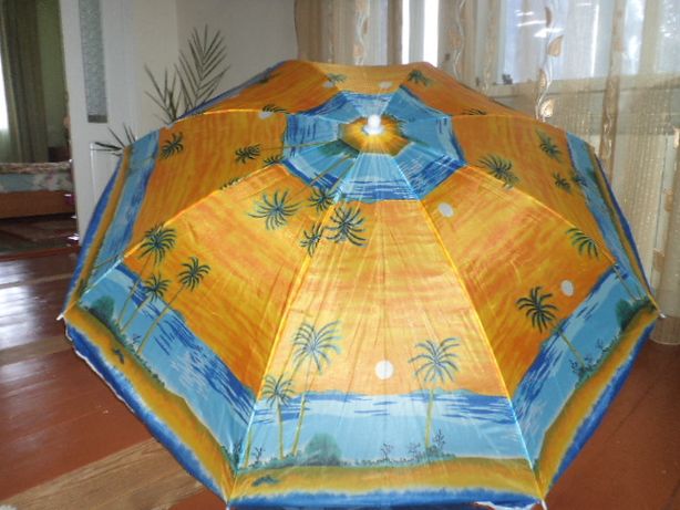 Зонт от солнца новый ,есть наклон, купол 165 см.Распродажа!