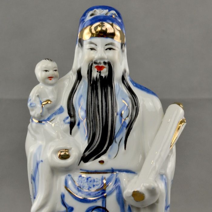 Figura de Imortal “Fu Xing”, Porcelana da China, Deus da Felicidade