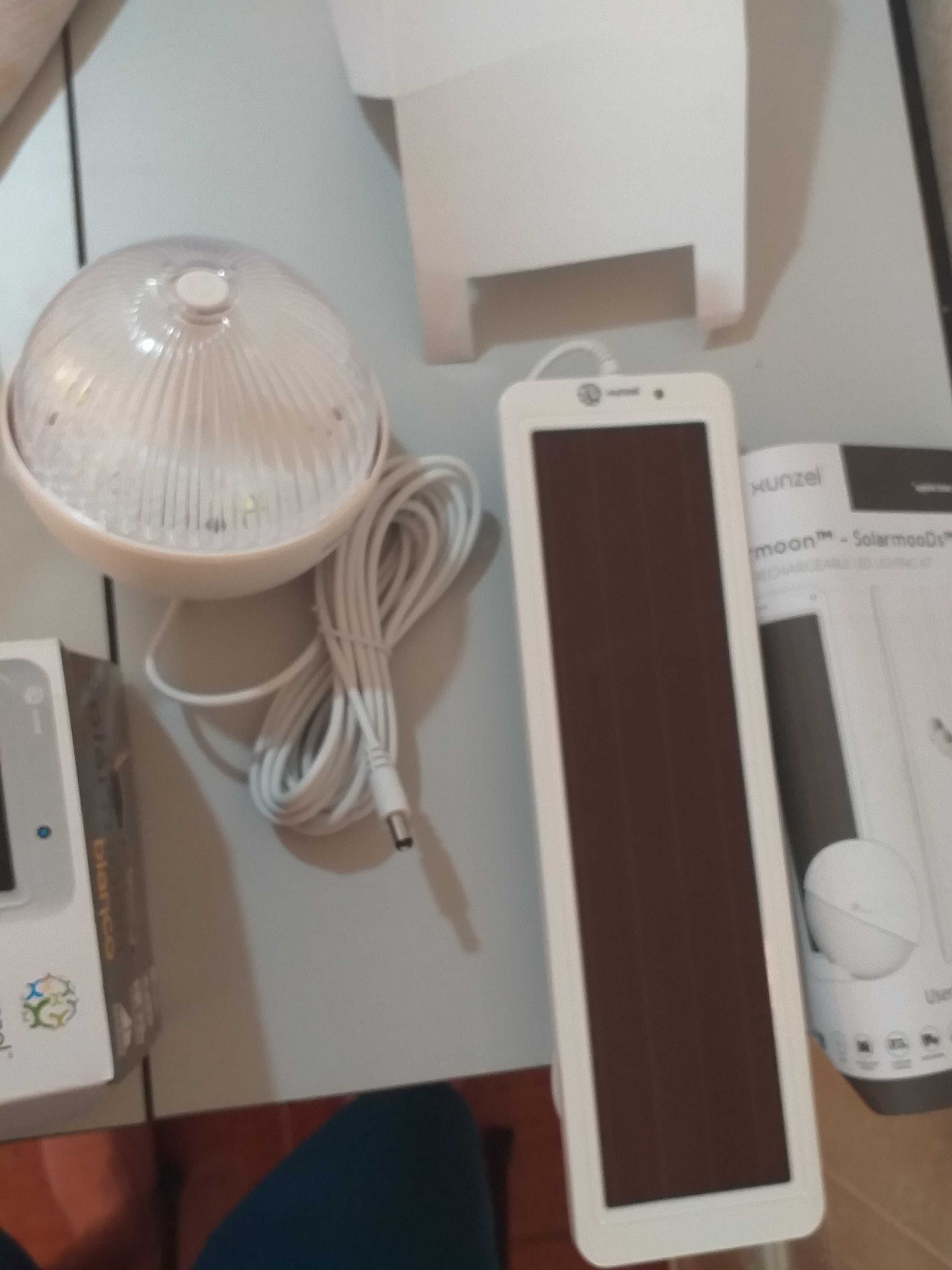 Kit solar iluminação  led recarregável