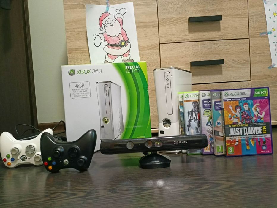 Xbox serii 360 jak nowy po detalingu. Minecraft, Rayman, just dance