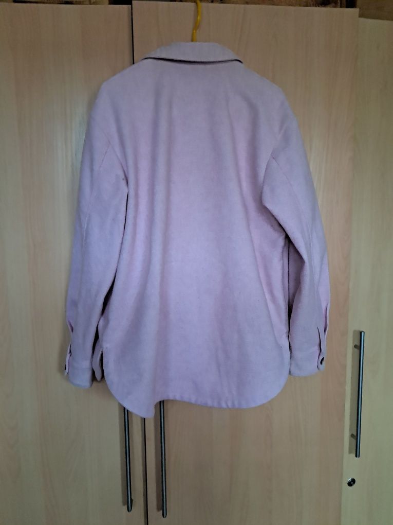 Bluza ciepła lekka pudrowy róż