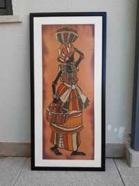 Quadro com imagem de africana