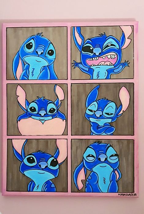 Tela acrílico Stitch