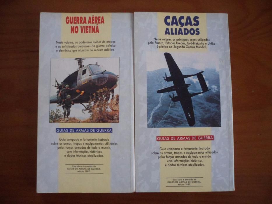 Livros guias de armas de guerra, aviação