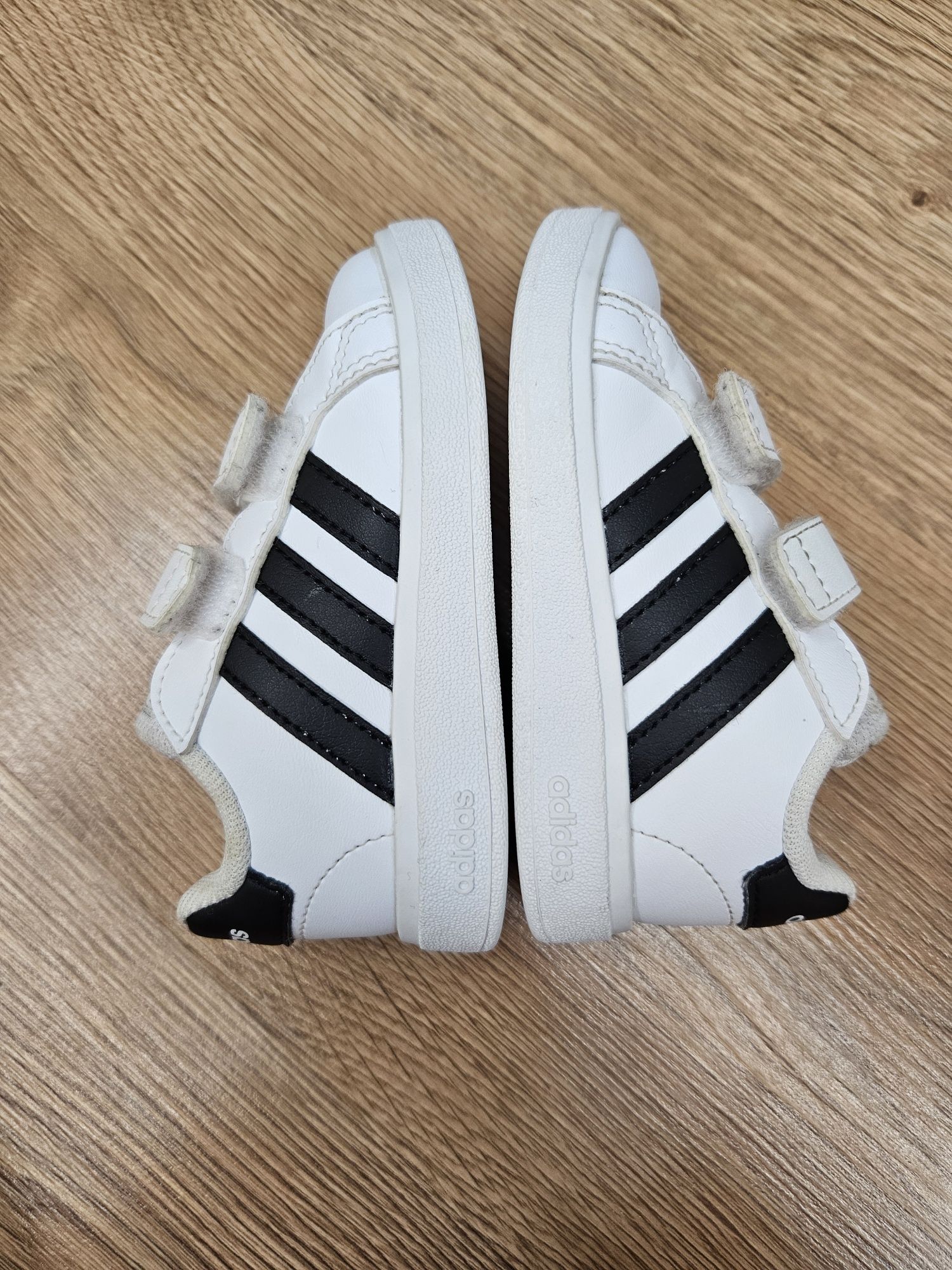 Белые кроссовки, кеды  Adidas Grand Court Infant Boys Trainers р. 21