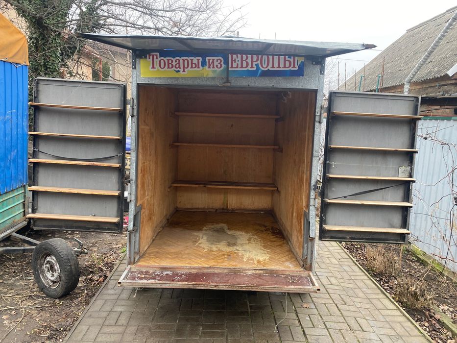 Прицеп фургон торговый 2100х1450х1700 с документами