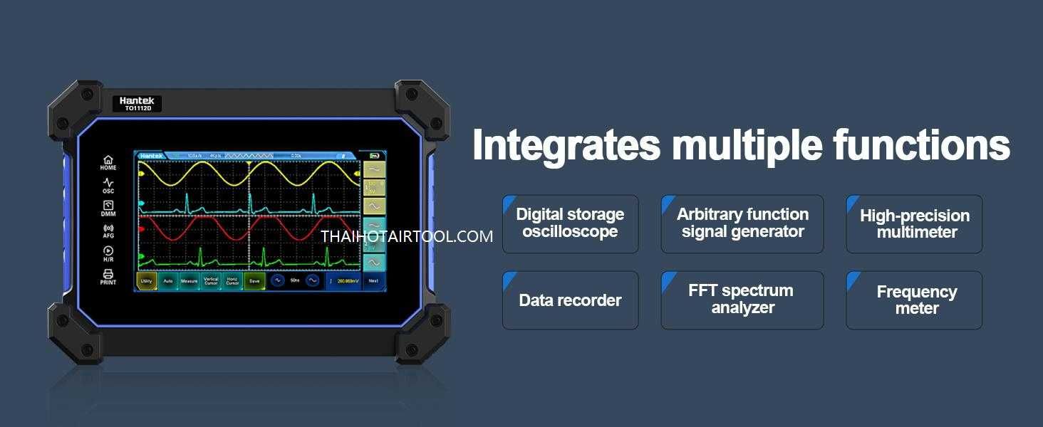 Osciloscópio Digital  Hantek  fonte sinal + Multímetro 2 ou 4 canais