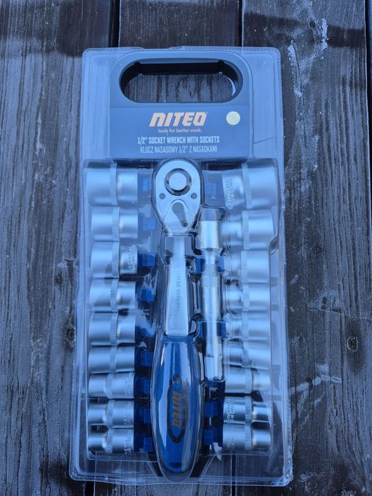 Niteo klucz nasadowy 1/2 z grzechotkami nowy praktyczny warsztat garaz