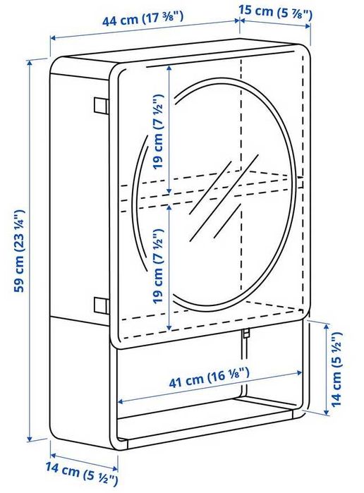 VÖSJÖN - Armário 3 portas  verde + IVÖSJÖN Armário espelhado