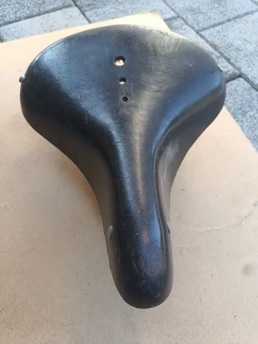 Siodełko rowerowe retro skórzane