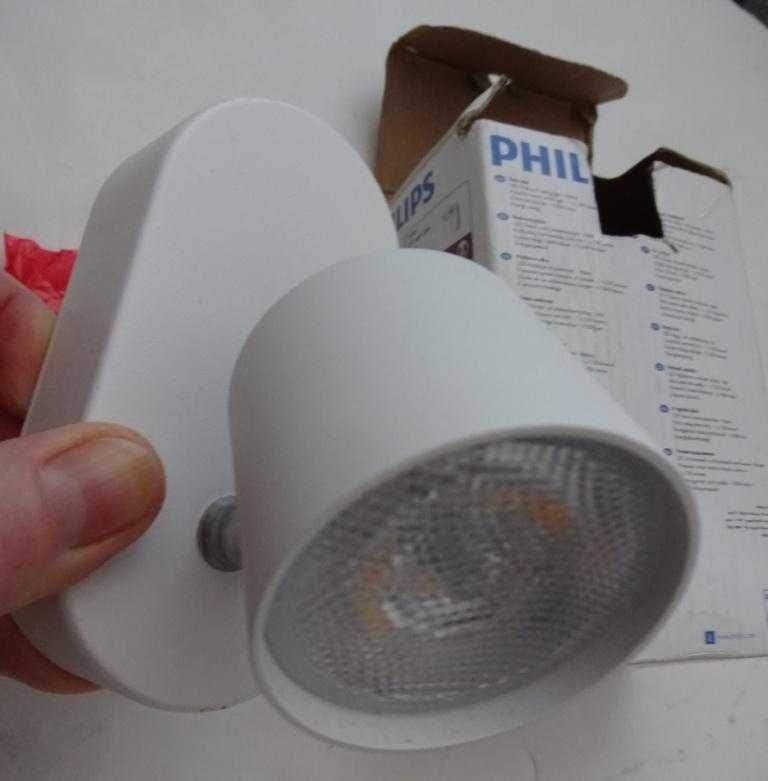 Kinkiet Ścienny Biały Philips LED 1 x 4W