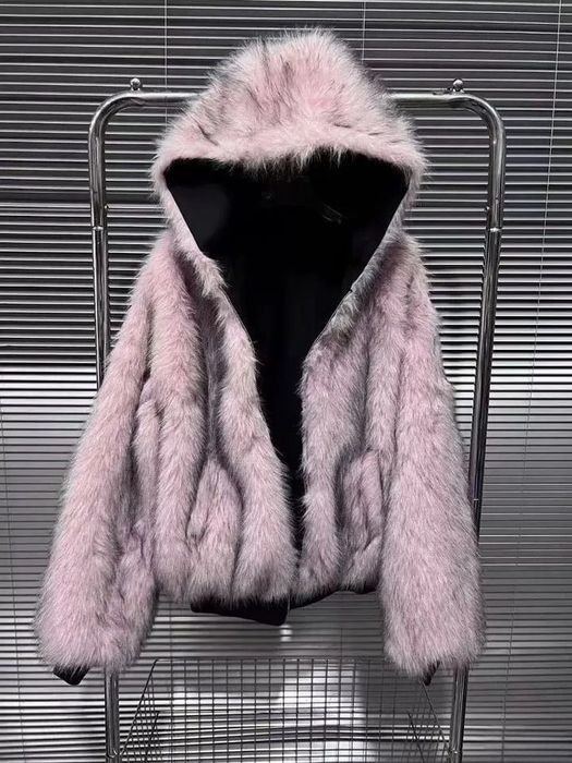 Куртка с мехом Balenciaga type Fur Lined Jacket