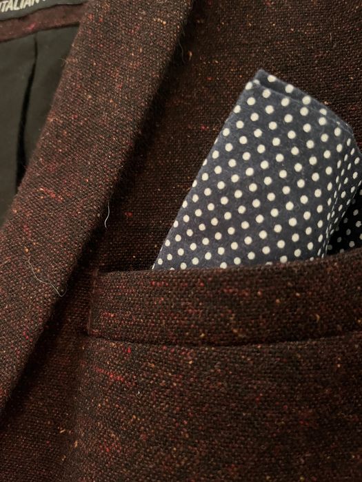 Marynarka welniana z jedwabiem.