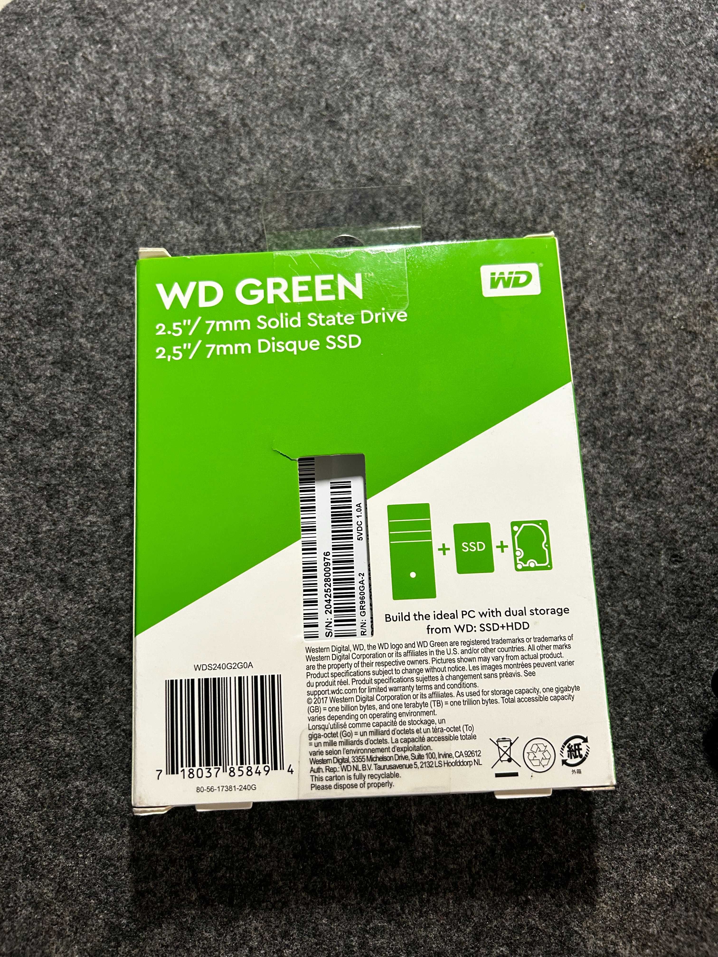 Dysk WD 240GB 2,5" SATA SSD Green