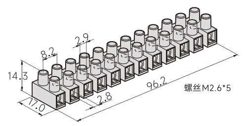 Клемні колодки PA8/PA8DS