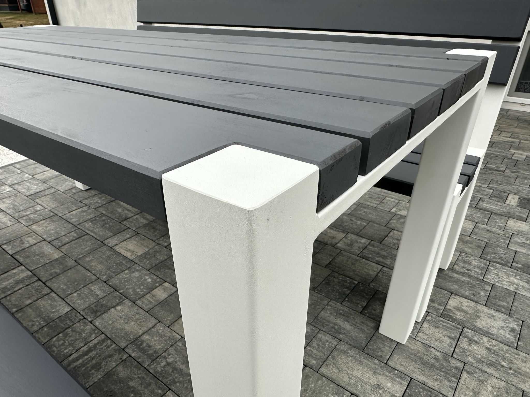 LOFT Meble Ogrodowe Nowoczesne stylowe Szaro Białe jakość PREMIUM