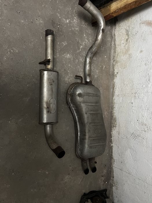 Wydech srodkowy i tlumik koncowy audi a3 8l