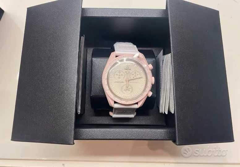 Omega x Swatch Venus SO33P100 Różowa Biosfera PL