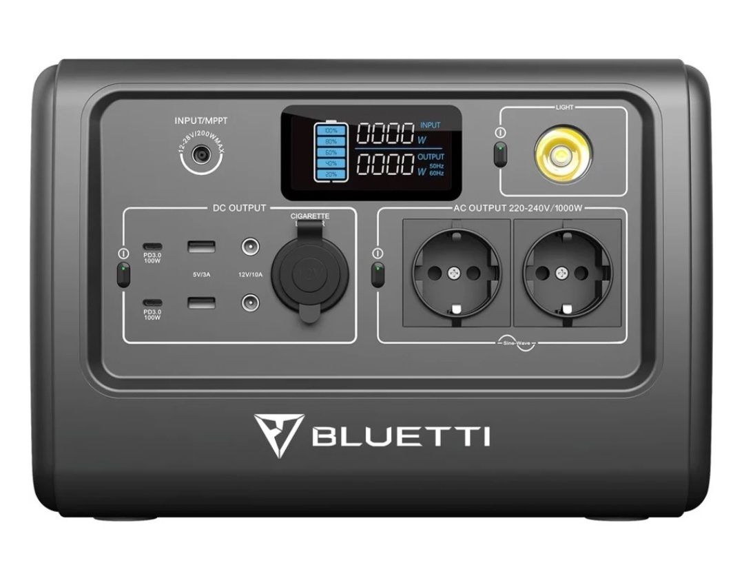 Зарядна станція Bluetti PowerOak EB70, 1000 Вт, 716 Вт*год (електроста