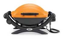 Grill elektryczny Weber q1400 orange s z wozkiem transportowym