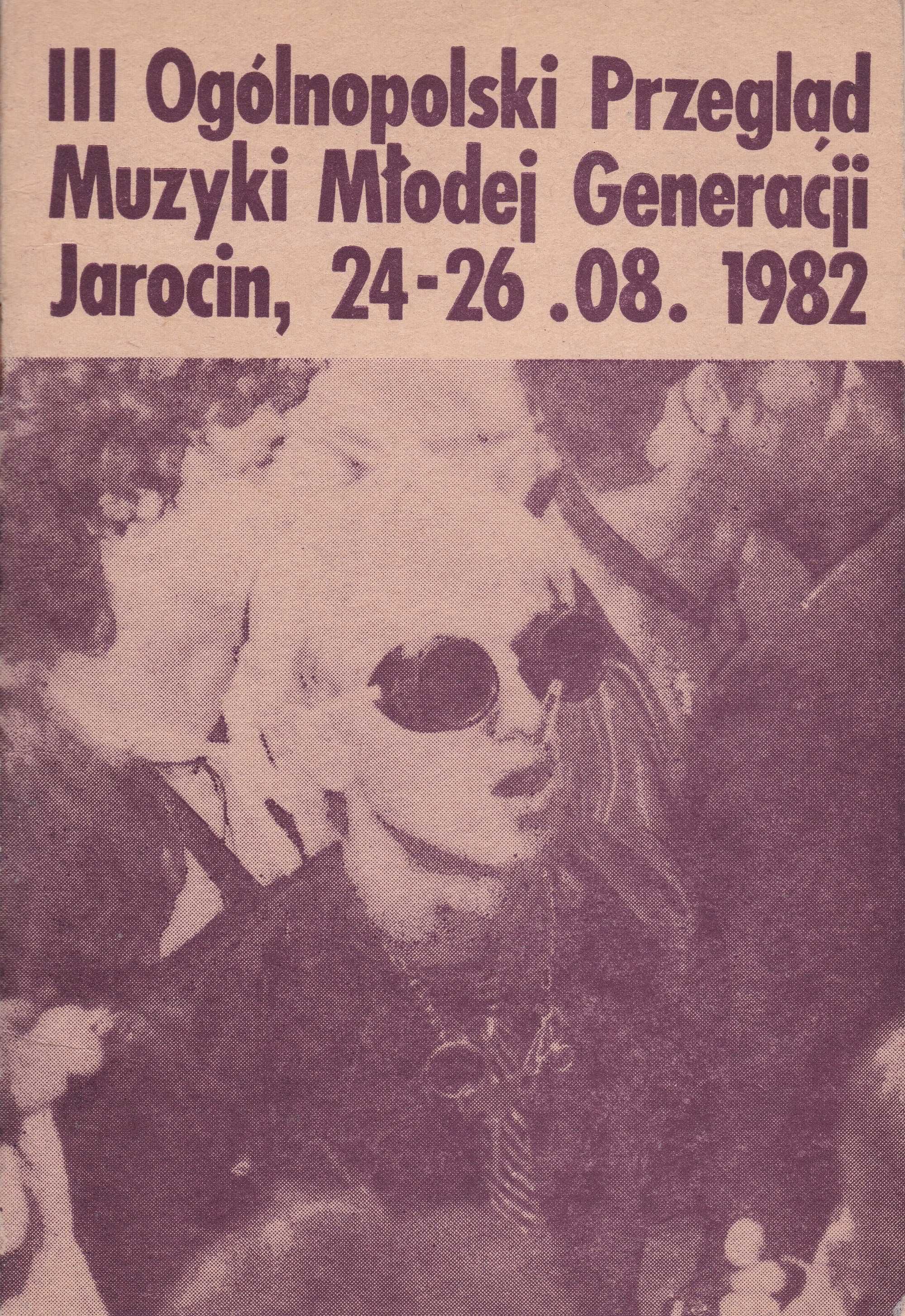 Jarocin Festiwal Folder informator rok 1982 nowy