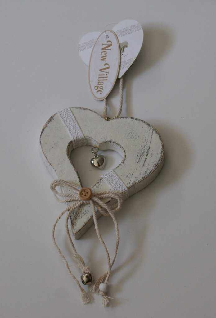 Zawieszka Shabby Chic Serce Nowa Ozdoba