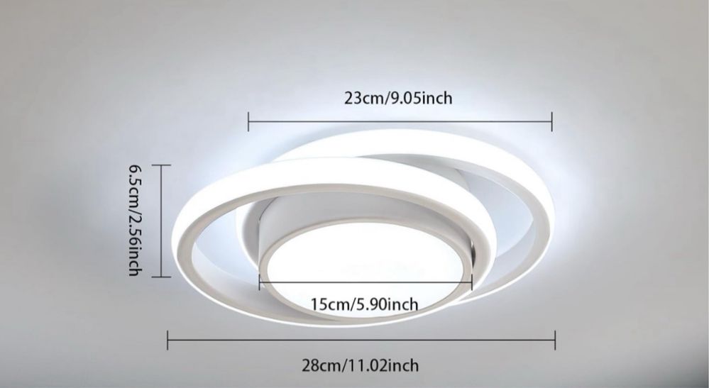 Nowoczesna Lampa Sufitowa Led