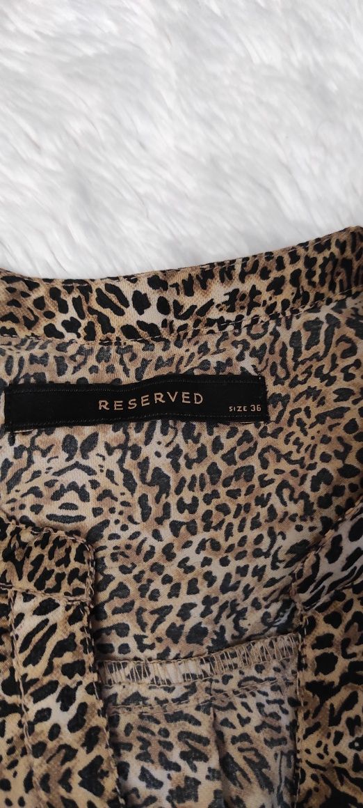 Bluzka koszulka Reserved S panterka
