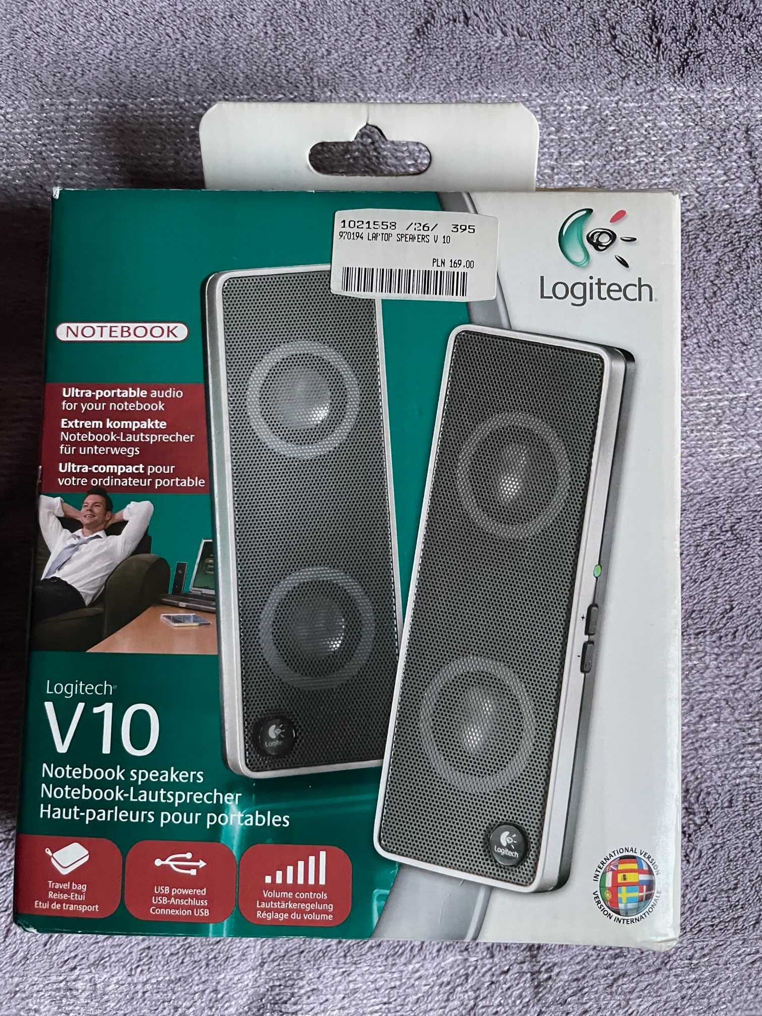 Głośniki przenośne do laptopa Logitech V10 – okazja!