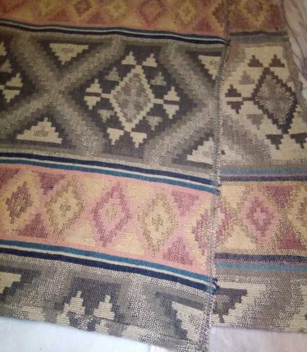 Manta cortina tecido tradicional Kilim padrão