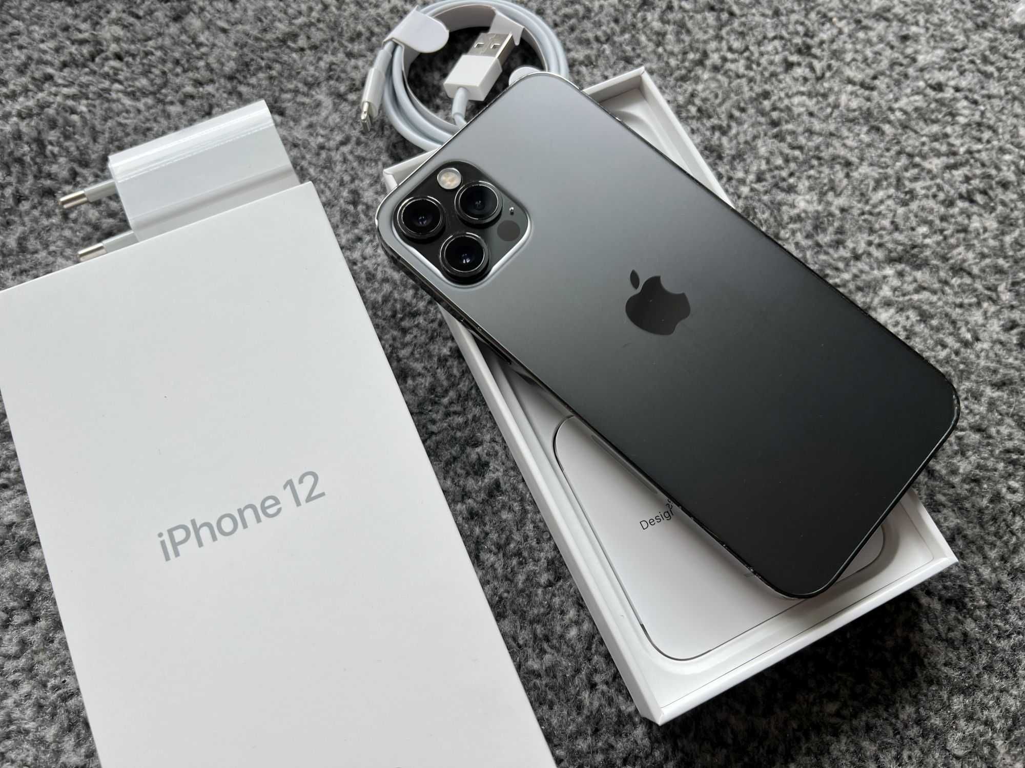 iPhone 12 Pro 128GB SPACE GREY Szary Grafit Bat95% Gwarancja +SZKŁO