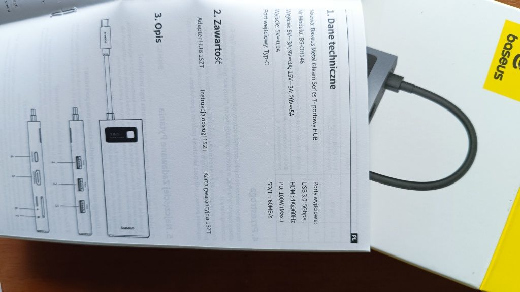 Usb hub 7in1 baseus