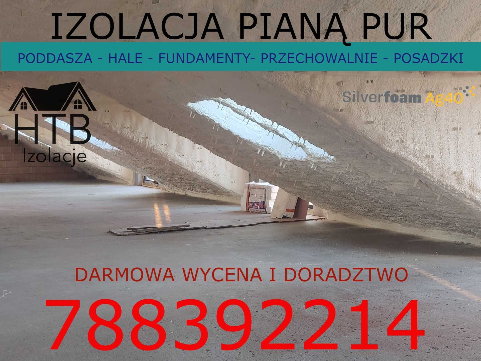 HTB-Izolacje ocieplenie piana pur poddasza/fundamentu/zbiorników/hal.