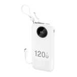 Powerbank Dudao K13/10000mAh z wbudowanym kablem - biały