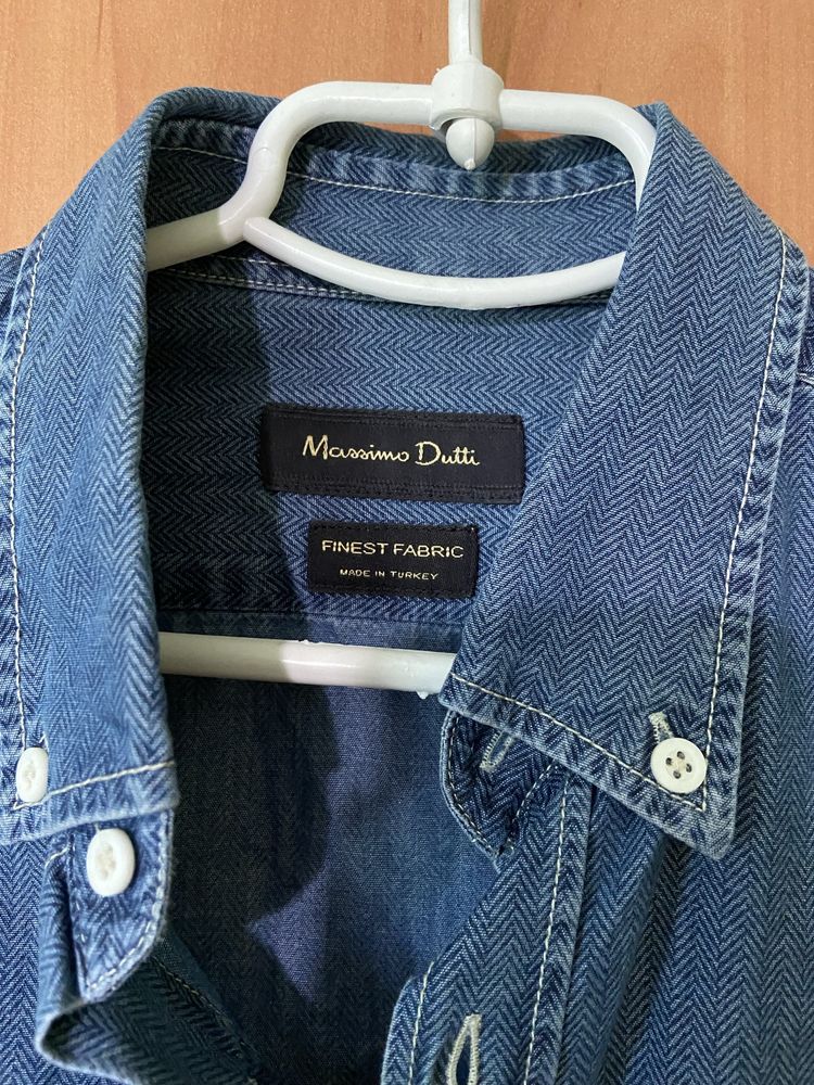 Чоловіча сорочка під джинс від Massimo Dutti