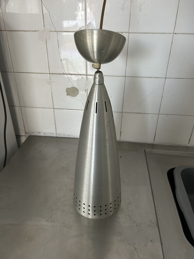 Candeeiros de teto em inox (5 unidades)