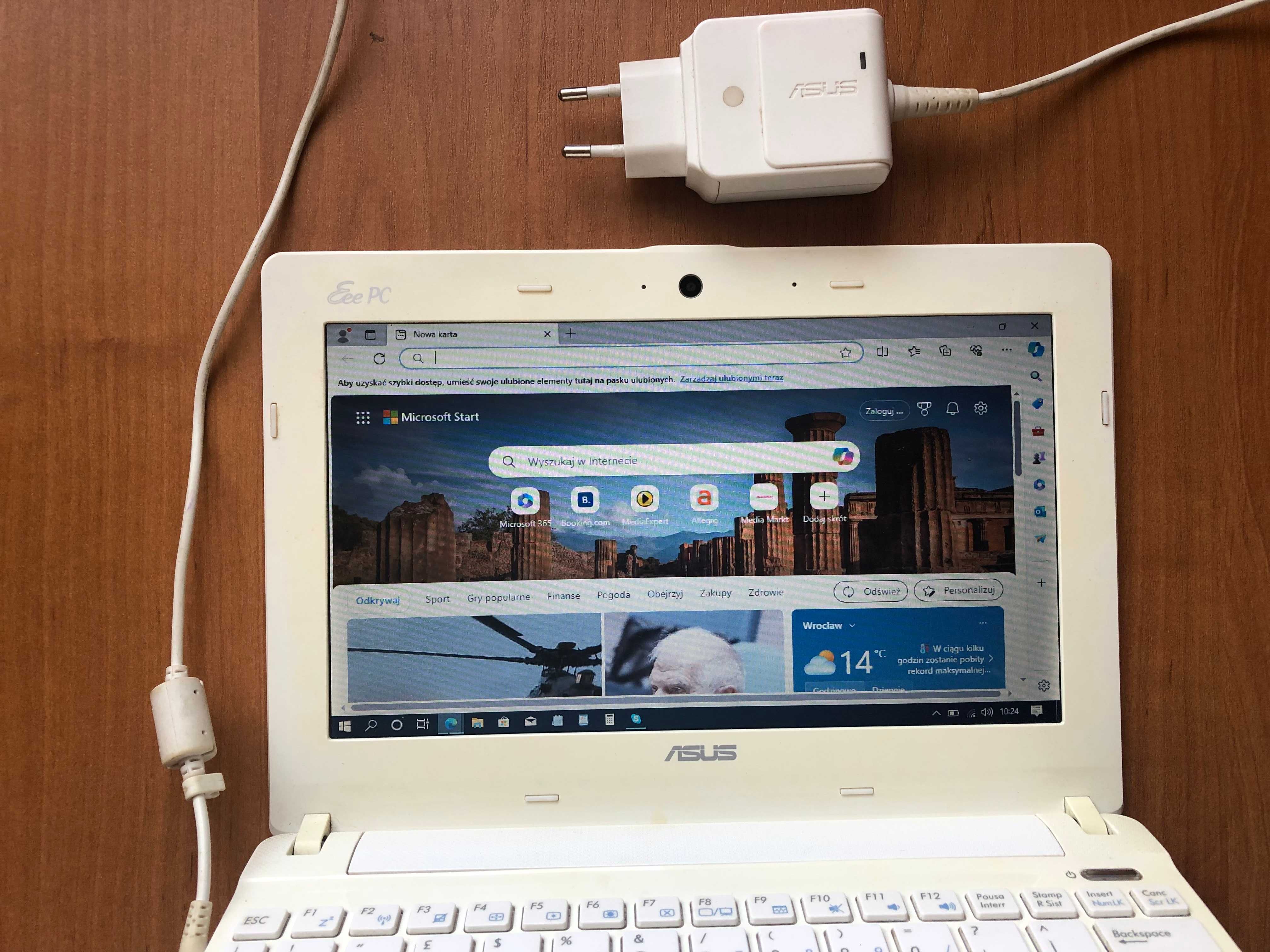 Laptop 10,1 cala Asus Eee PC X101H wymiary: 26,2x18x2,2 cm