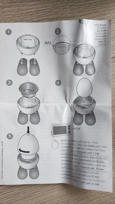 Urządzenia do gotowania jaj w kuchence mikrofalowej, 2 sztuki
