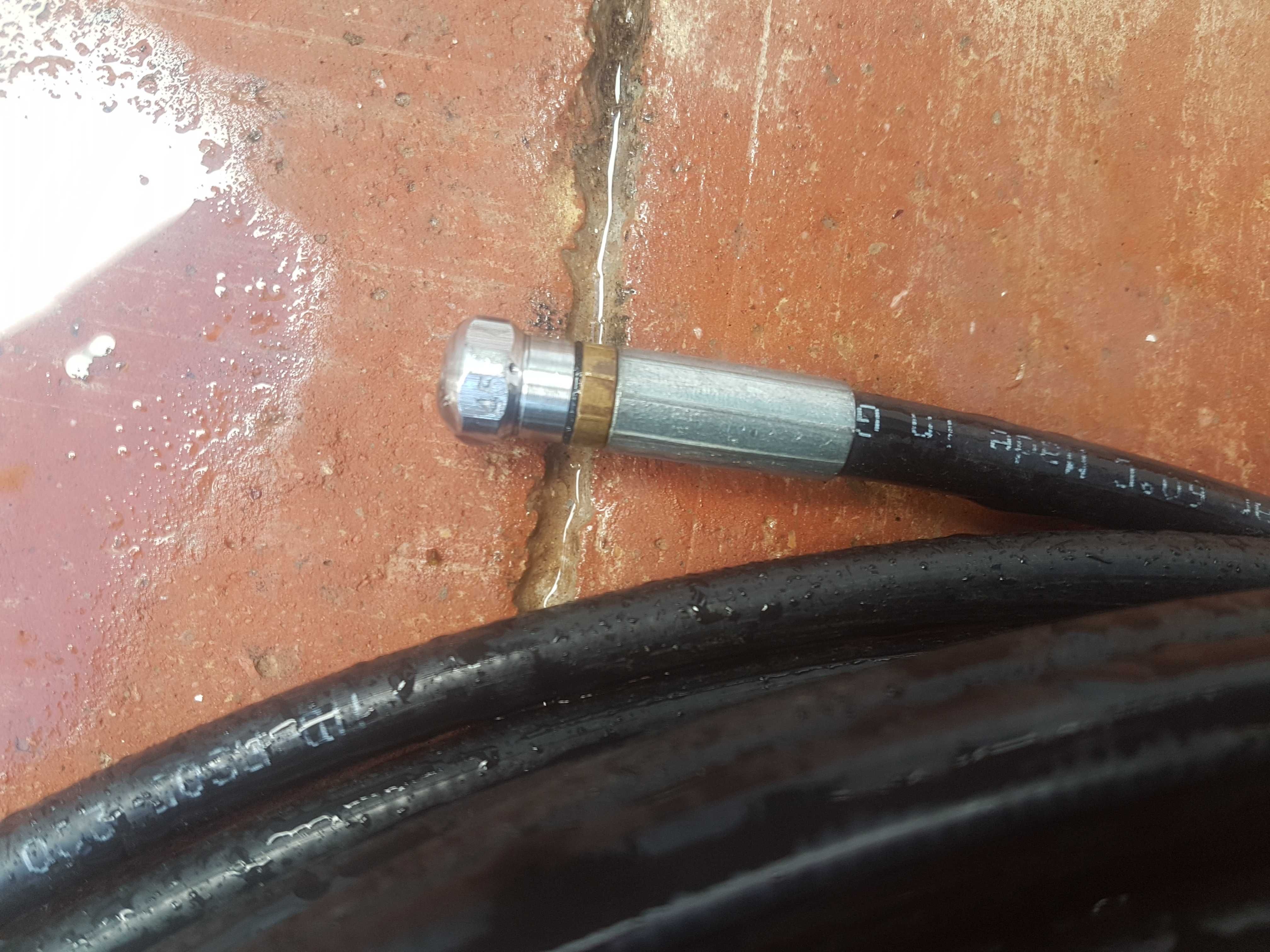 Mangueira de 40m - limpeza de tubos - 120bar - duas horas de uso