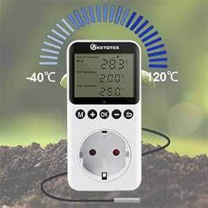 Kontroler temperatury cyfrowy z sondą Termostat Timer- KETOTEK KT 3200