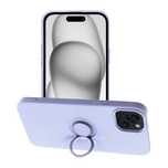 Futerał SILICONE RING do IPHONE 15 Plus fioletowy