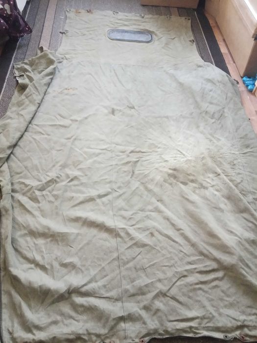 тент (брезент) газ 69 зі склом, тентові надставки з дугами