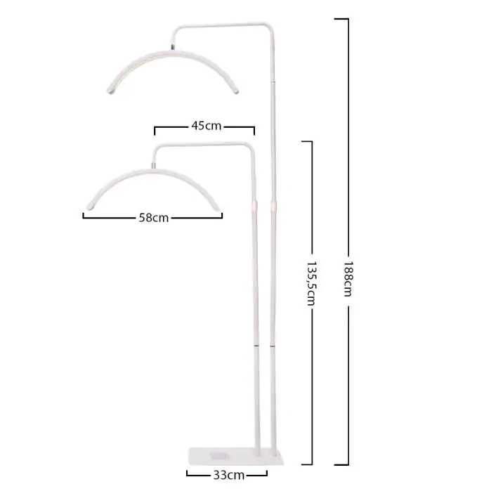 Lampa kosmetyczna różowa 36W LED moon zabiegi rzęsy paznokcie