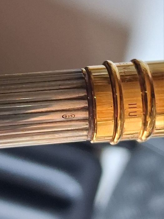 Caneta Ballpoint Parker Duofold prata 925