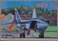 Model kartonowy MIG 31 Foxhound 1:33 Fly model