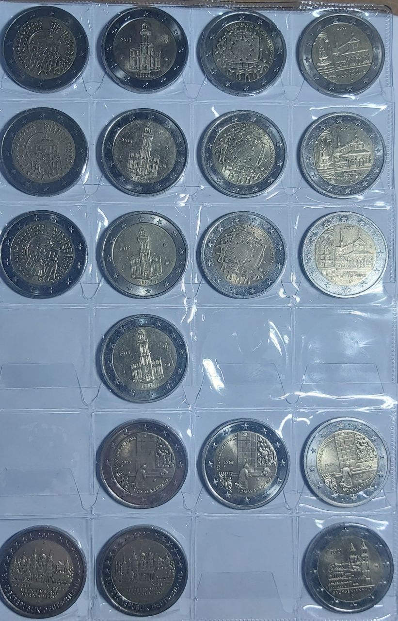 Vendo moedas comemorativas de 2 euros algumas (UNC)